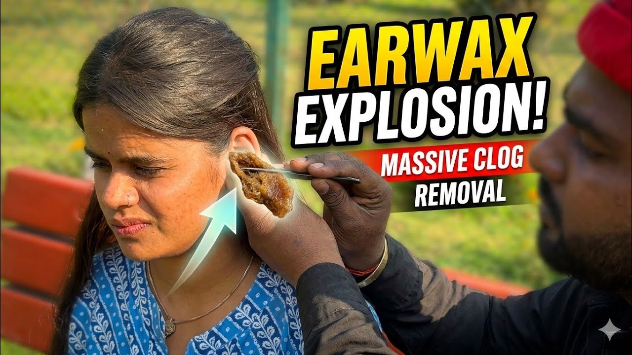 HARD DEEP EARCLOG REMOVAL INDIAN EAR CLEANING AND TINGLING WITH OILING| EAR CLEANING ASMR| ASMR 