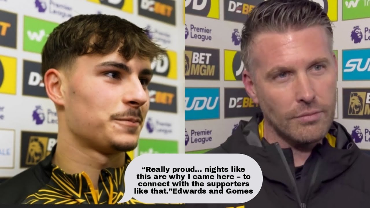 REALLY PROUD... NIGHTS LIKE THIS ARE WHY I CAME HERE! RODRIGO GOMES & ROB EDWARDS | Wolves 2-0 VILLA