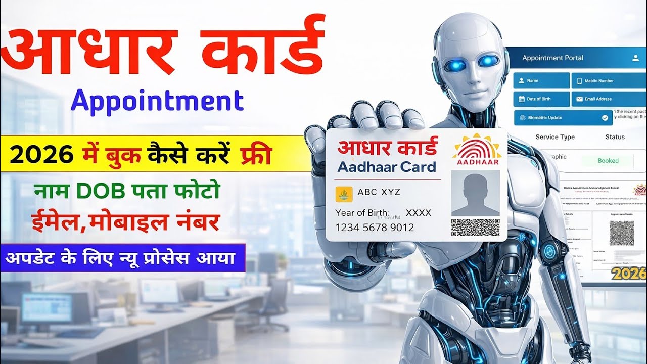 Aadhaar Card Update Appointment Online Kaise Book Kare 2026 | Aadhar Appointment Full Process