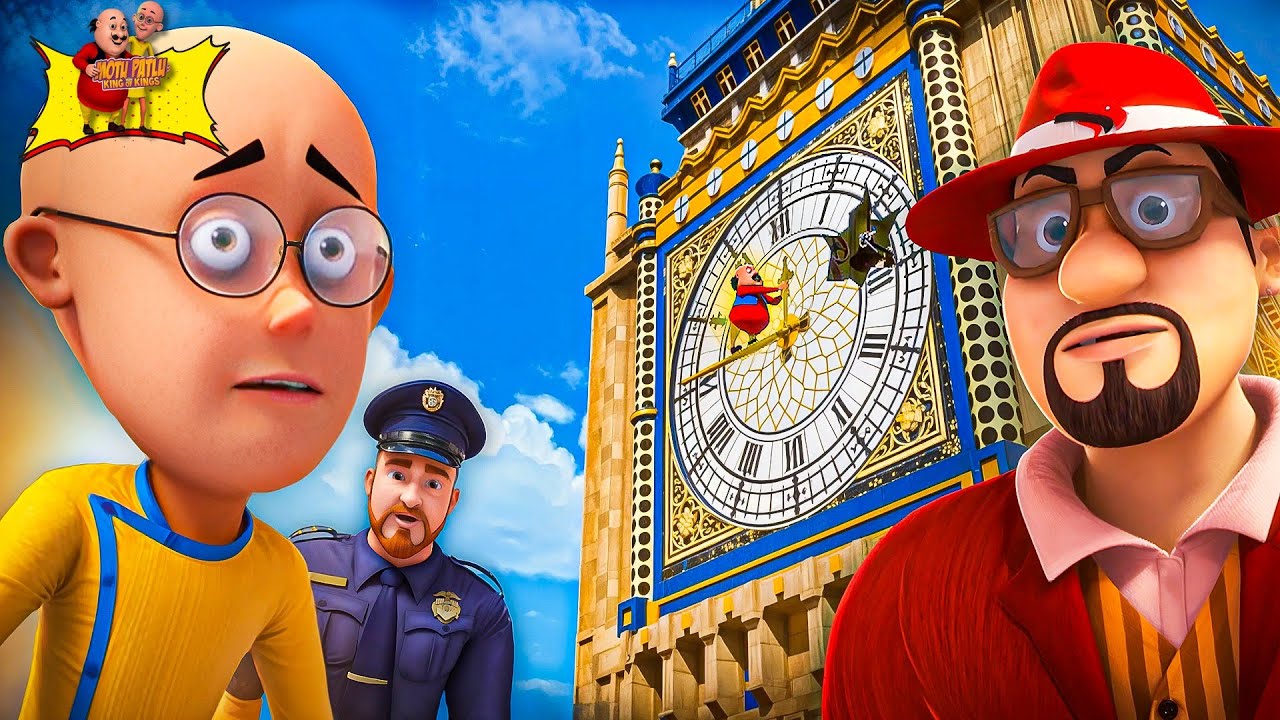 Motu Patlu Ne lagai Big Ben Clock Per Aag | John London Adventures | Motu Patlu | Kiddie Land