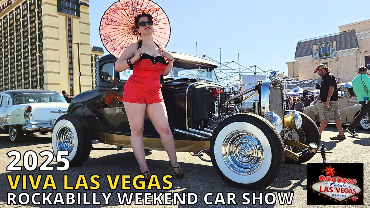 Amazing Hotrods and Custom Cars - Viva Las Vegas Rockabilly Weekend Car Show 2025
