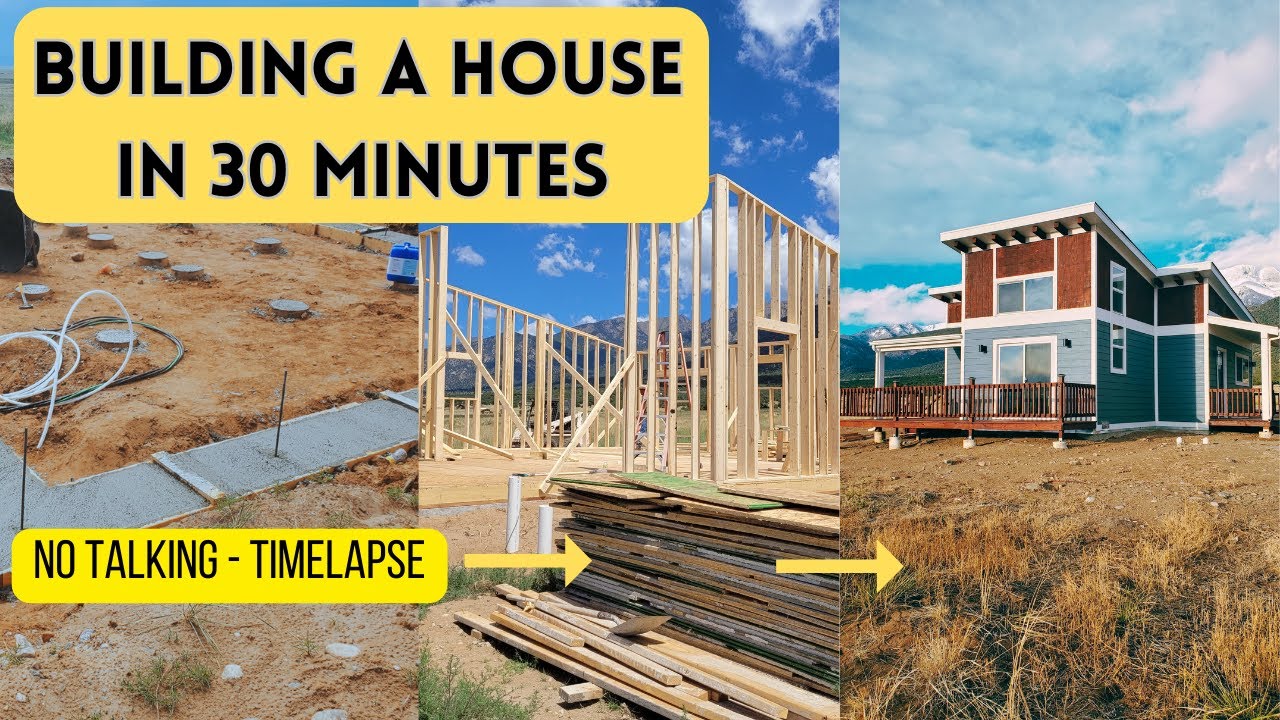 Building a House in 30 Minutes | TIMELAPSE | Start to Finish
