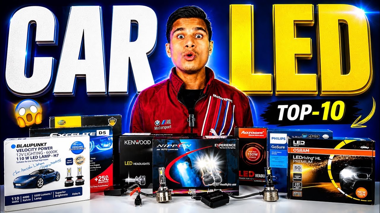 TOP 10 Headlight LED For Any Car In INDIA | Best Car LED | TOP-10 CAR HEADLIGHT LED 😱🔥