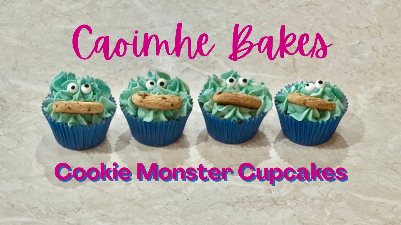 Cookie Monster Cupcakes for Beginners!