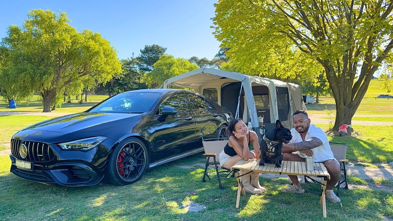 SUNDAY MORNING ☀️ chill & relax lofi inflatable 2 bedrooms tent with our dog fishing & cooking ASMR