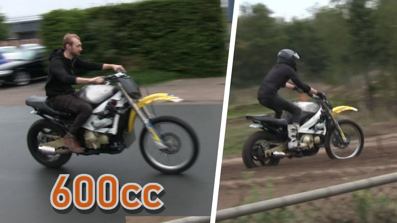 in 3 dagen een 600cc crossmotor in elkaar beunen