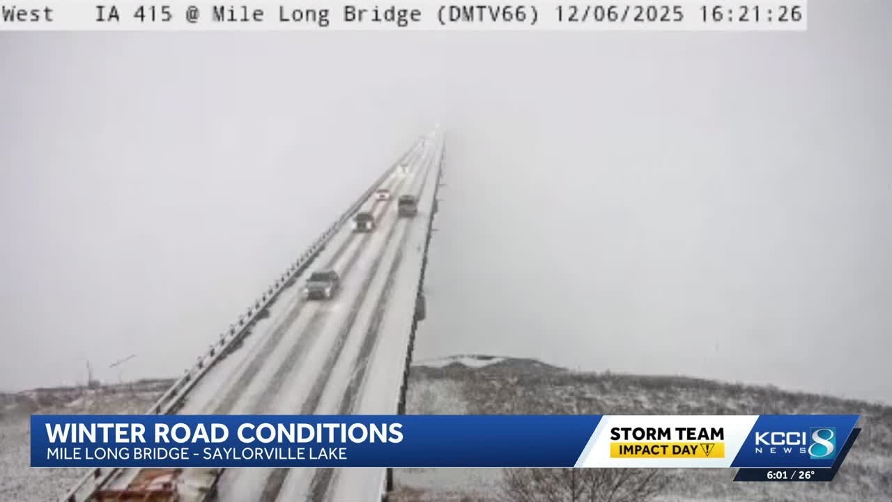 Iowa weather: Snow continues falling around central Iowa