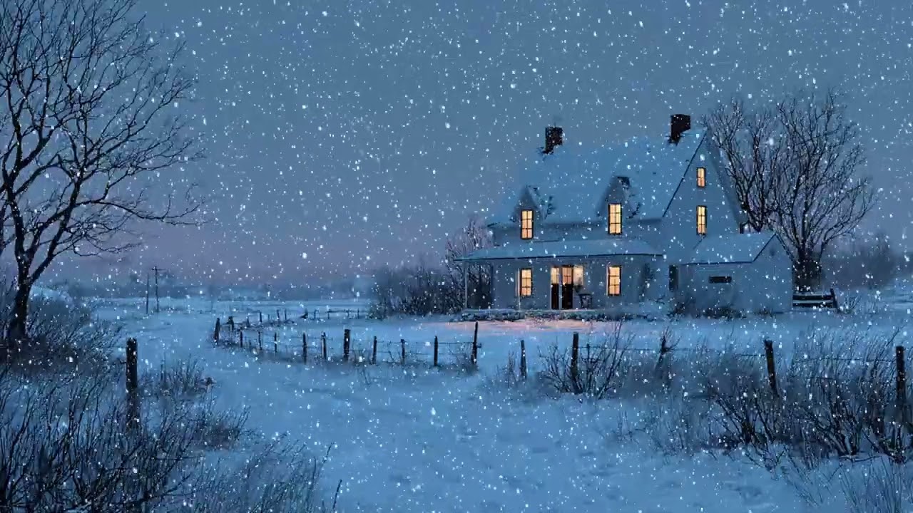 Frozen Night at a Remote Snowy Chapel ❄️ Deep Sleep Winter Atmosphere