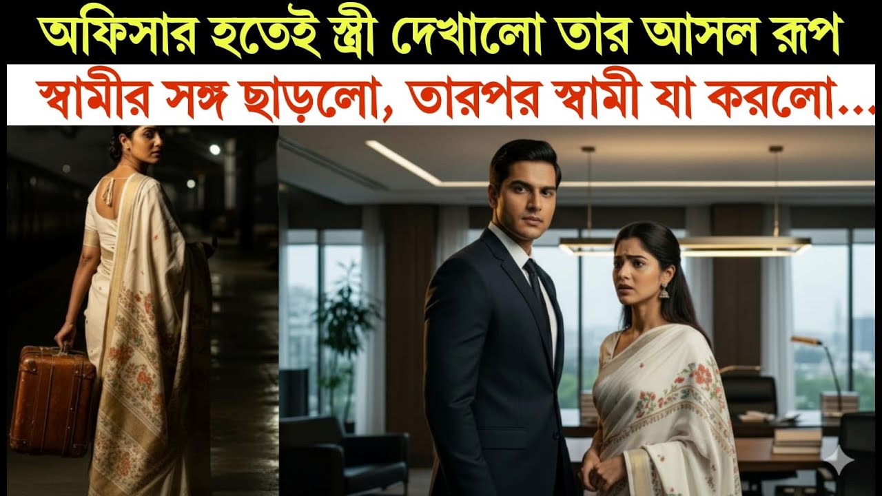 অফিসার হওয়ার সাথে সাথেই স্ত্রী তার আসল রূপ দেখালো, তার কেরানি স্বামীকে ছেড়ে চলে গেলো, আর তারপর...