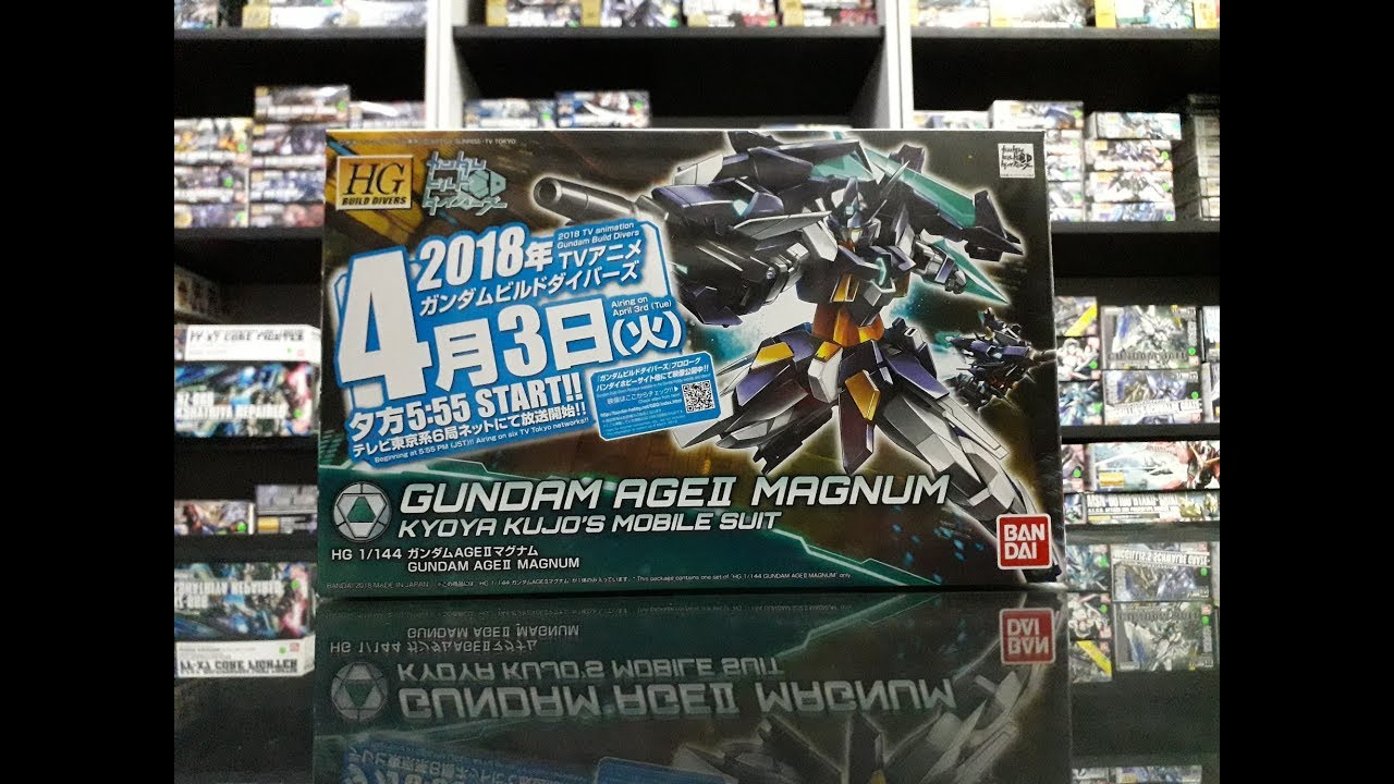 BANDAI HGBD Gundam Age 2 Magnum Unboxing Review