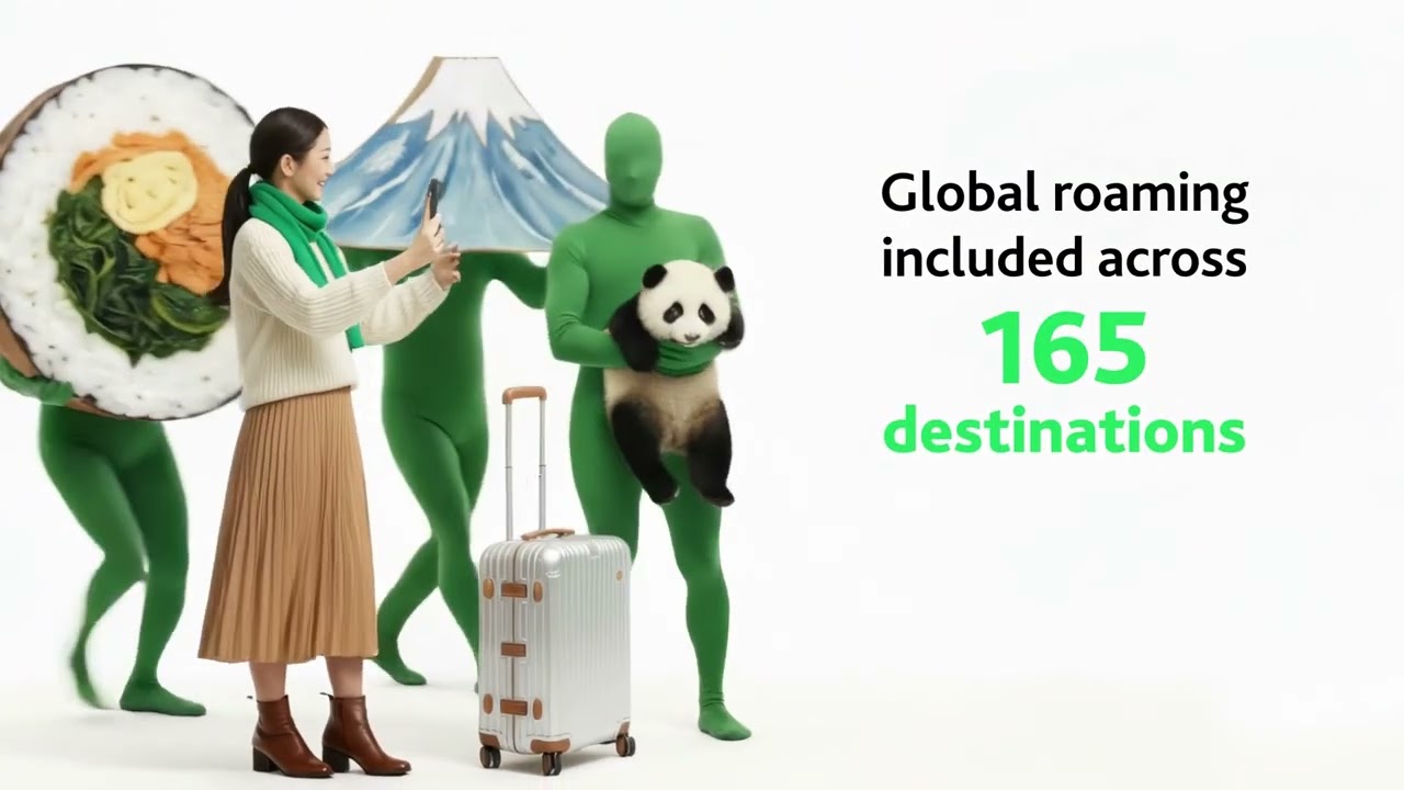 Roam freely with 5G Unlimited+ Plans. 165 destinations.