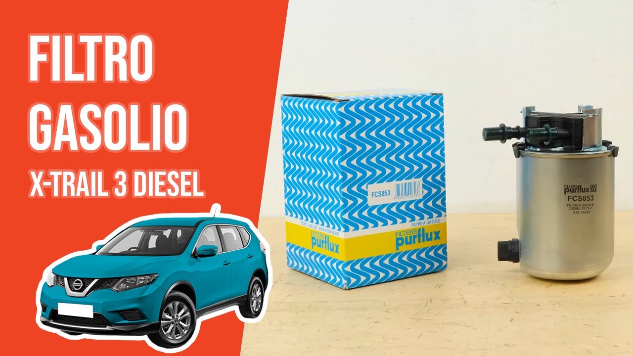 Cambio filtro gasolio X-Trail 3 1.6 dCi ⛽