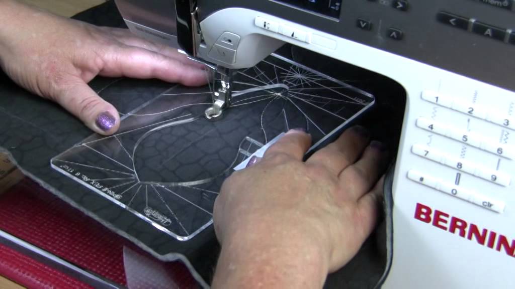 Ruler work on a Bernina Sewing Machine