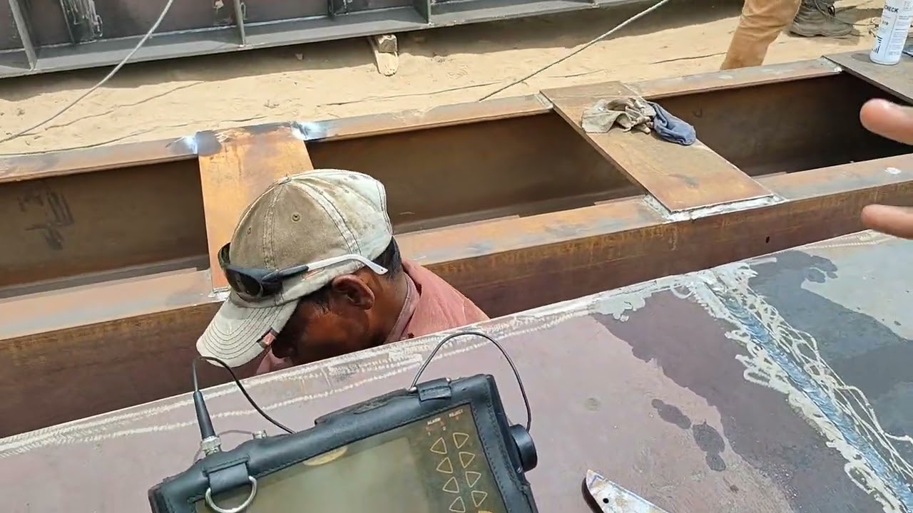 Ultrasonic testing of Weld Joints as per ASME Section-V.