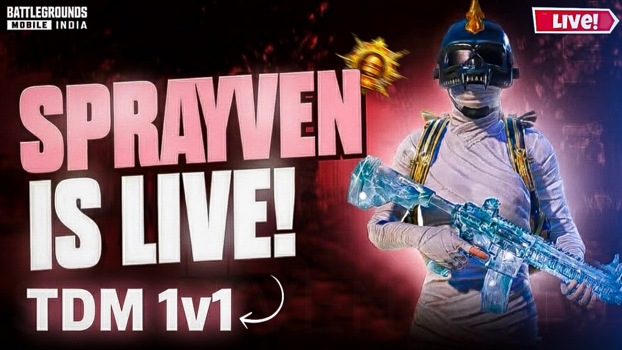 CUSTOM ROOM | 1v1 TDM | CLASSIC GAMEPLAY | BGMI LIVE WITH @sprayven #pubgmobile #pubg #bgmi