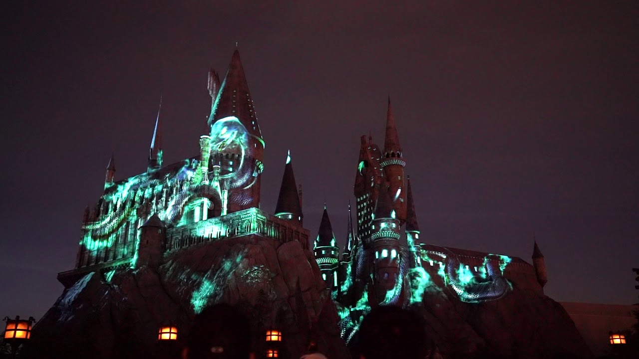 2019春USJハリーポッターホグワーツ城プロジェクションマッピング