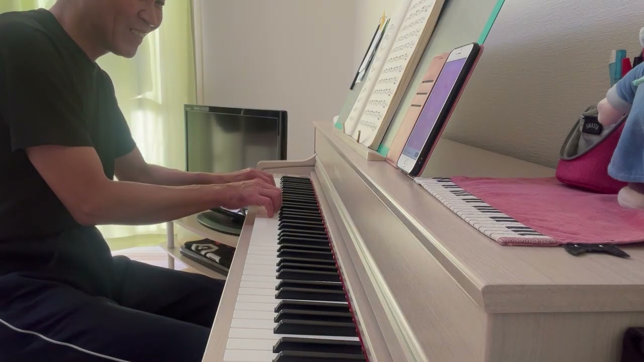 大人ピアノのハノン練習②-リズム練習編　ハノン1番　リズム練習　4/4拍子テンポ１００