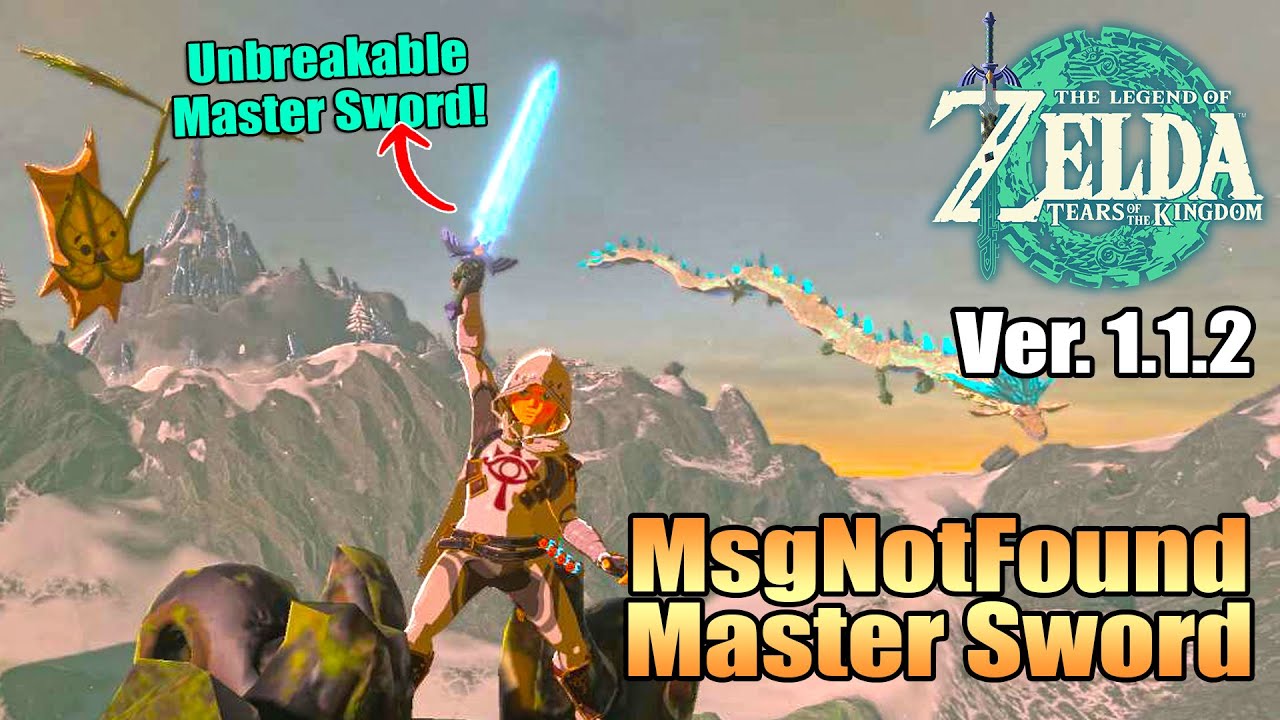 The FASTEST Method to Obtain The MsgNotFound Master Sword for Version 1.1.2 | Tears of the Kingdom