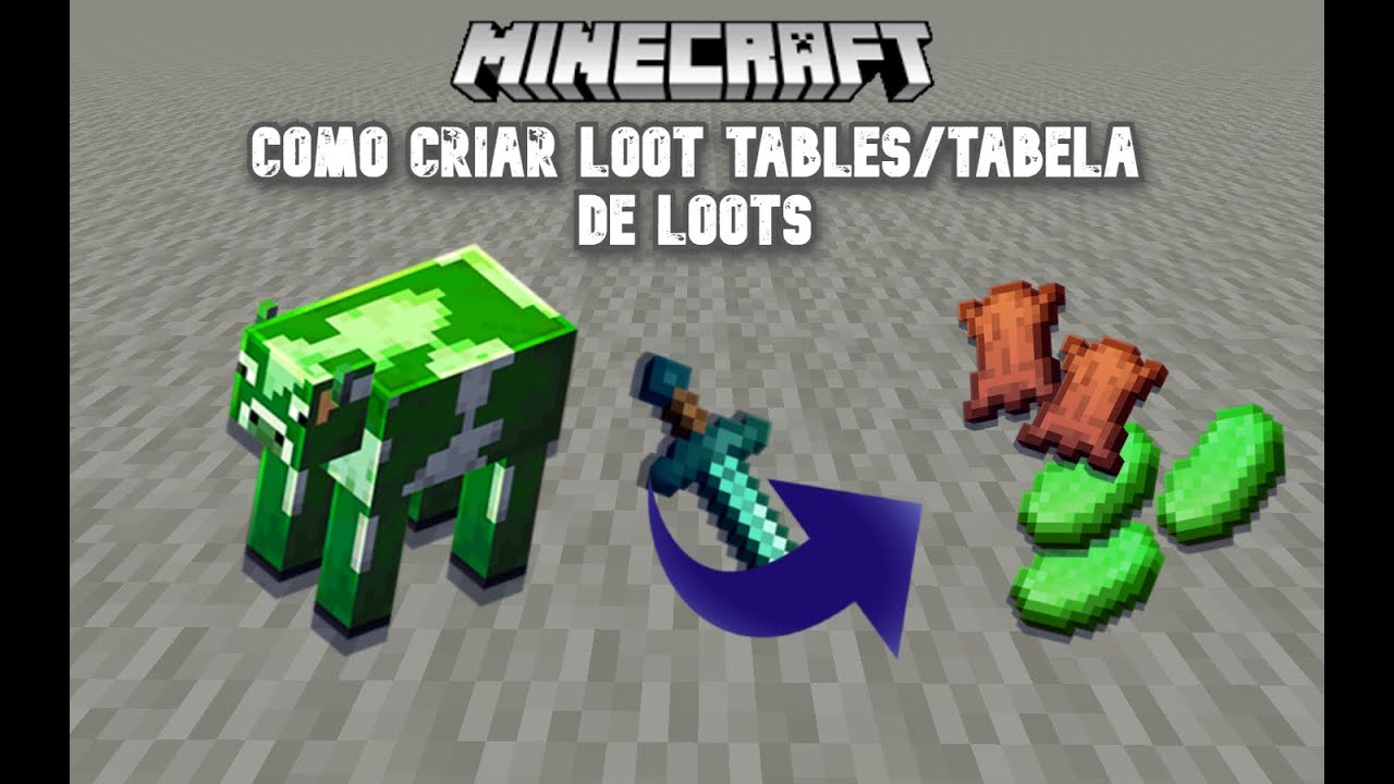 Como criar um mod de minecraft #9. Como criar loot tables/tabelas de loots para um mob ou um bloco!