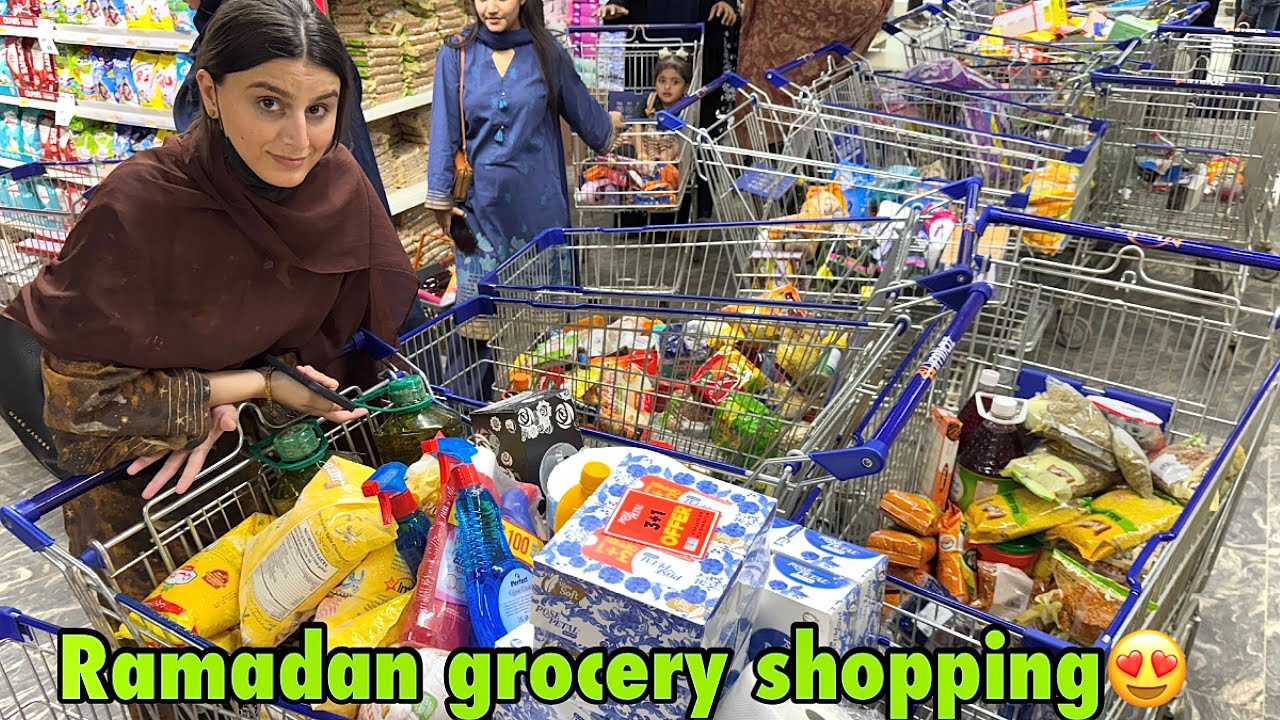 Finally Ramadan grocery shopping karli😍 | akela Ramadan hoga is saal🥲