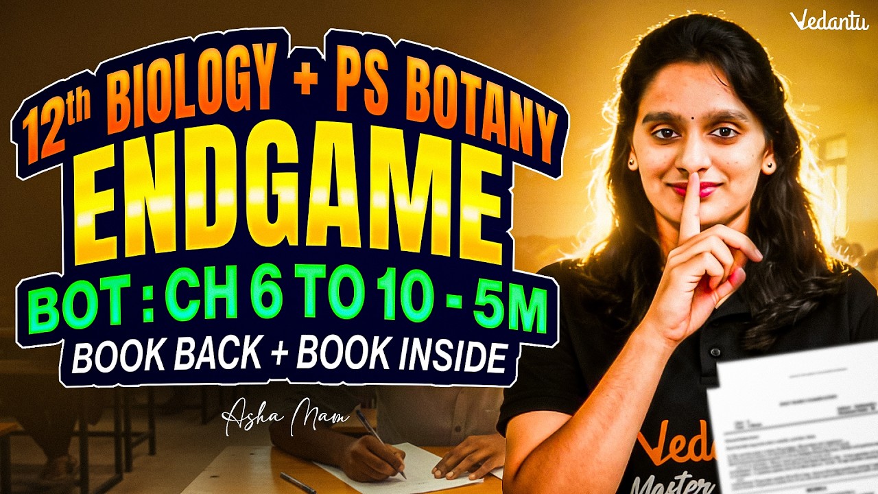 12th Biology | Chapters 6 to 10 Book Back + Inside Questions 5 Mark | ENDGAME | Asha Ma'am