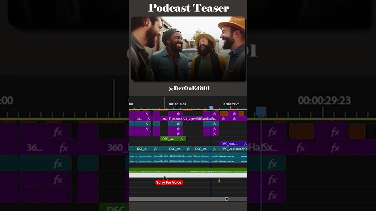 Podcast Teaser #premierepro #aftereffects #davinciresolve #videoeditor #challenge #unstoppable