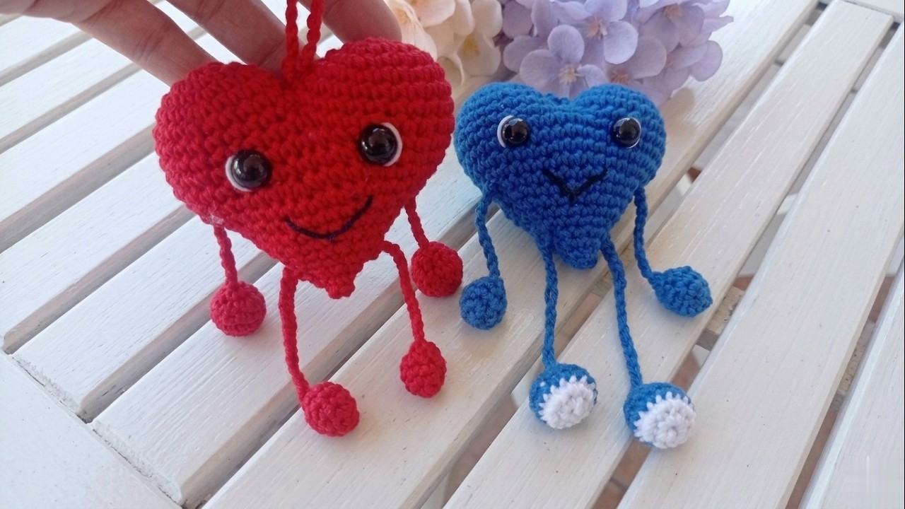 Coração  Bambolim em Amigurumi !!
