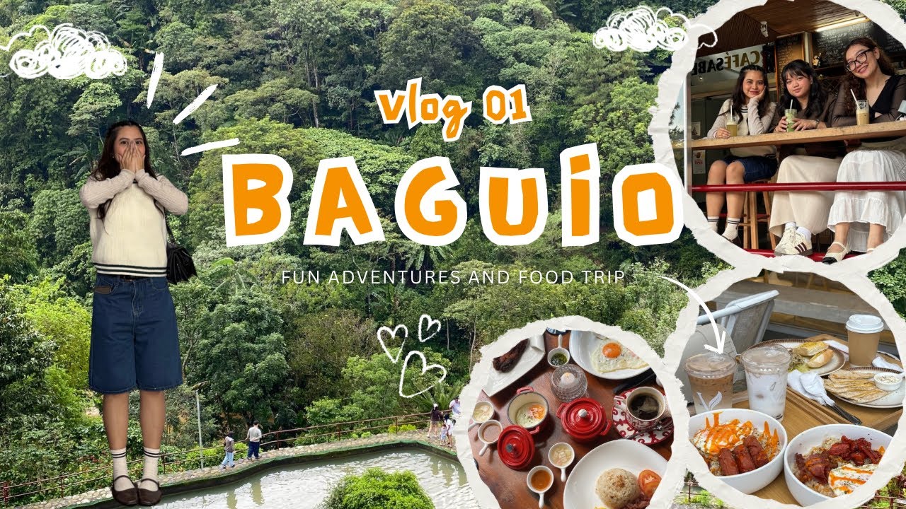 first vlog unlocked 🎥💖 baguio food trip • café dates • diy adventures ☁️