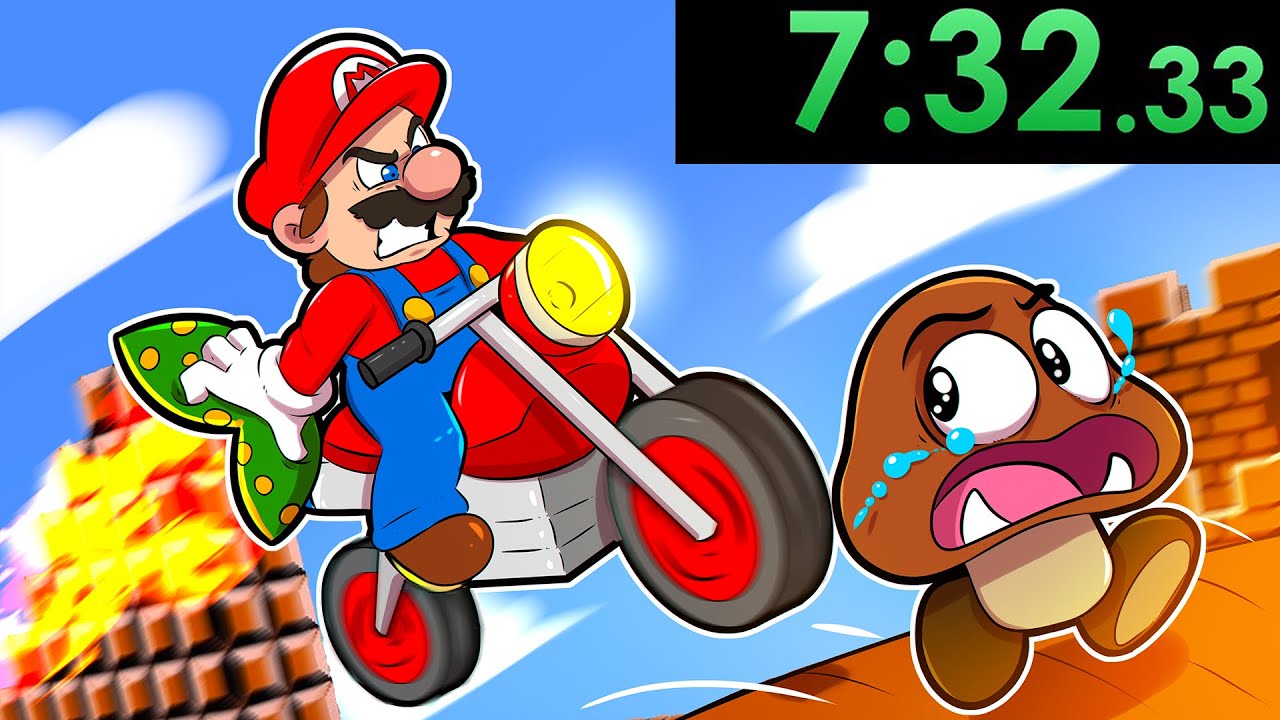 A SPEEDRUN ANIMADA (E BIZARRA) DE SUPER MARIO BROS!