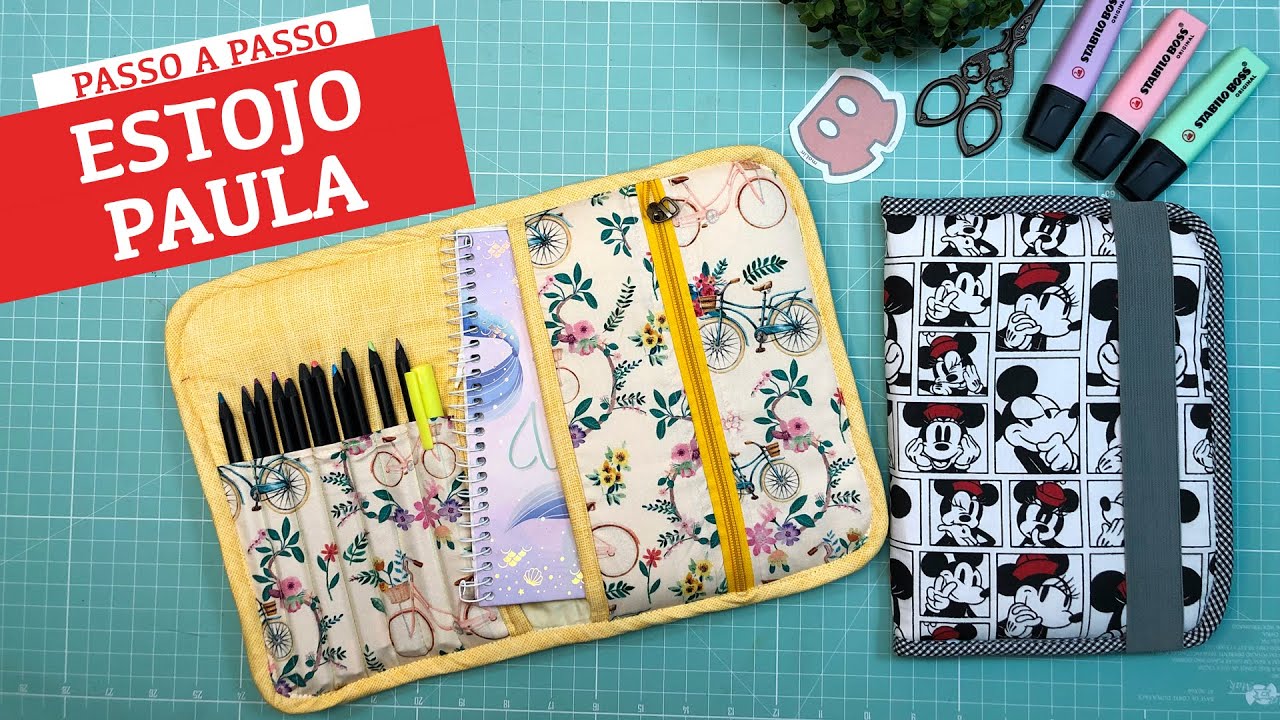 Estojo Paula- Como fazer estojo Fácil