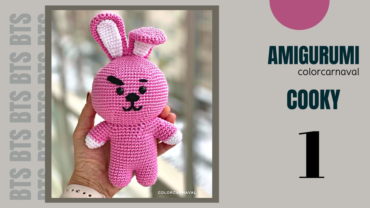 вязание крючком амигуруми BT21 Cooky | Часть 1