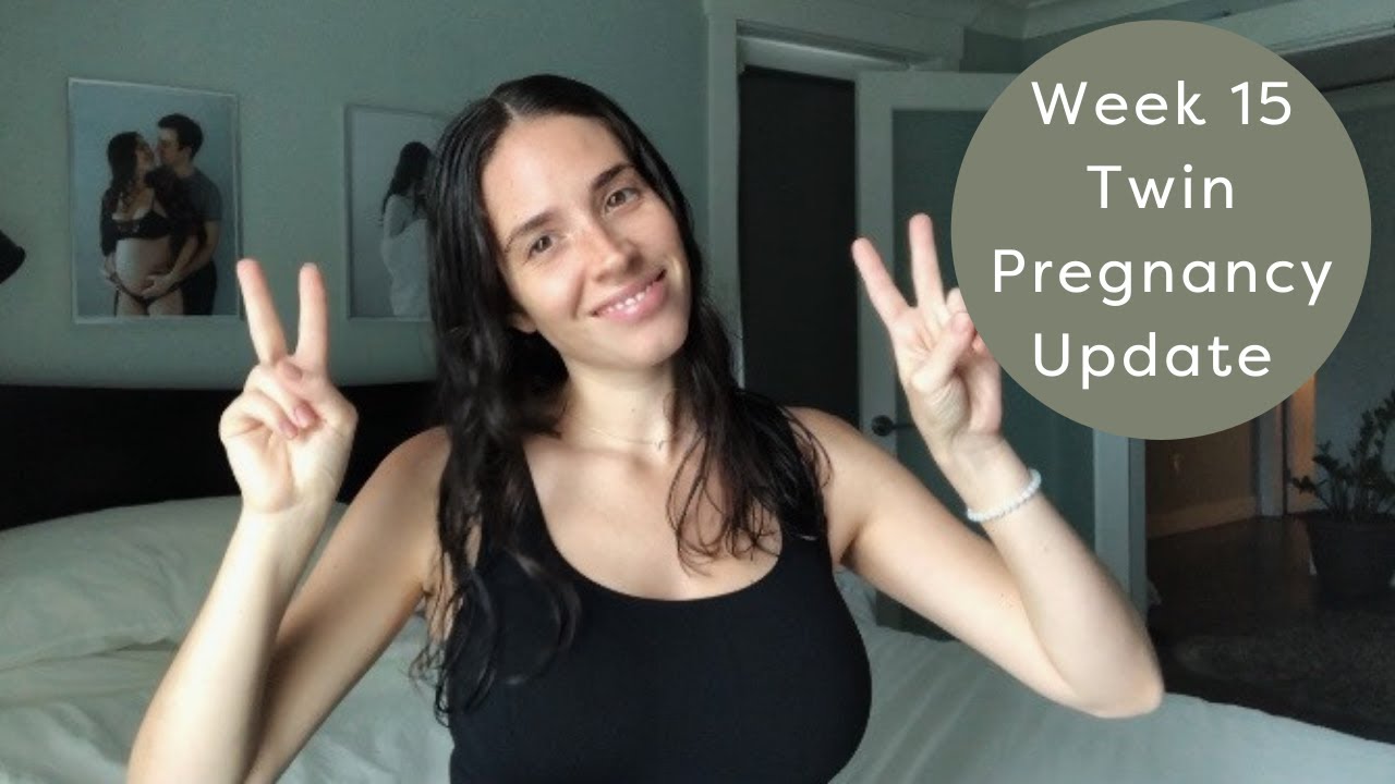 PREGNANT WITH TWINS!! First Update + Bump shot \\ 15 Week Twin Pregnancy Update