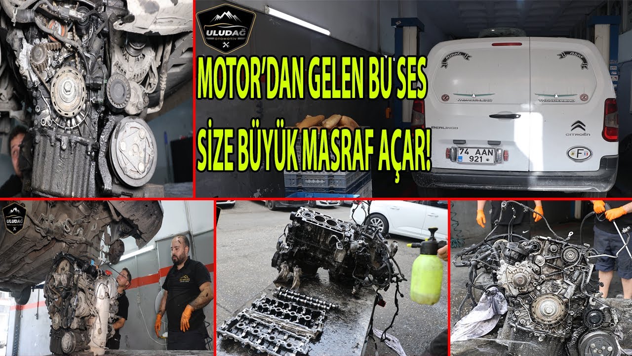 2020 MODEL ARABAYA SES YÜZÜNDEN MOTOR İNDİRDİK! (Citroen Berlingo 1.5 Motor Eksantrik Palet Kırmış!)
