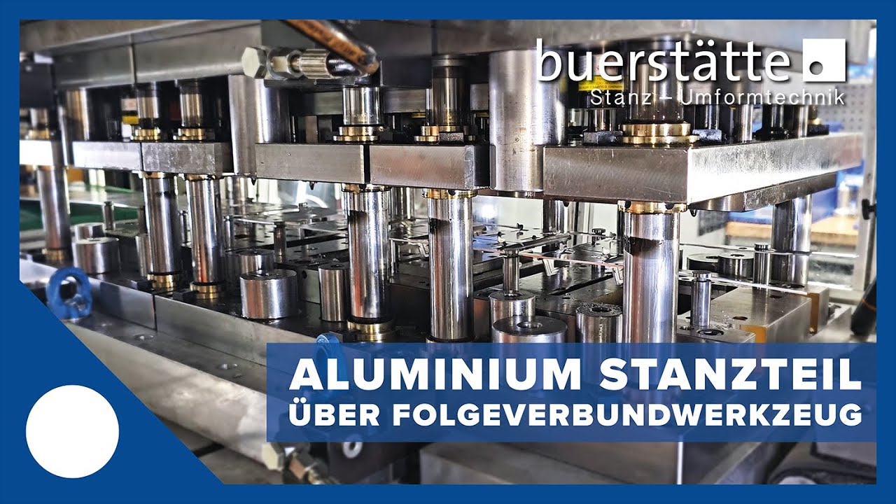 Aluminium Stanzteile über Folgeverbundwerkzeug - Fertigfallend