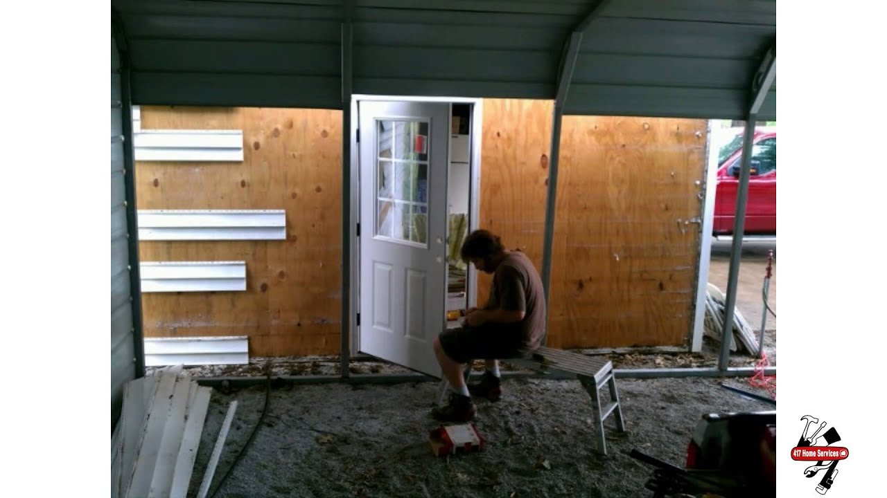 Installing a new door into an exterior wall