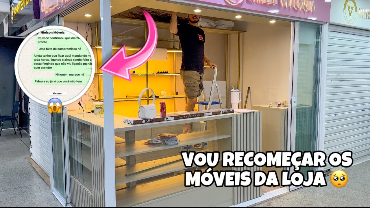 VOU RECOMEÇAR OS MÓVEIS DA LOJA TUDO DO ZERO!!! 😭