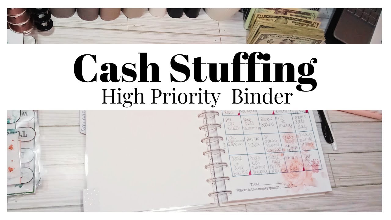 High Priority Binder Cash Stuffing #cashstuffing