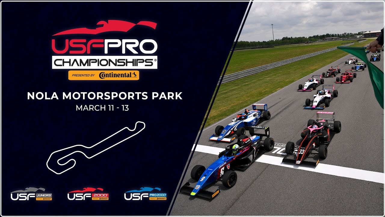 USF2000 - Race 3 & USF Pro 2000 - Race 3 - NOLA Motorsports Park