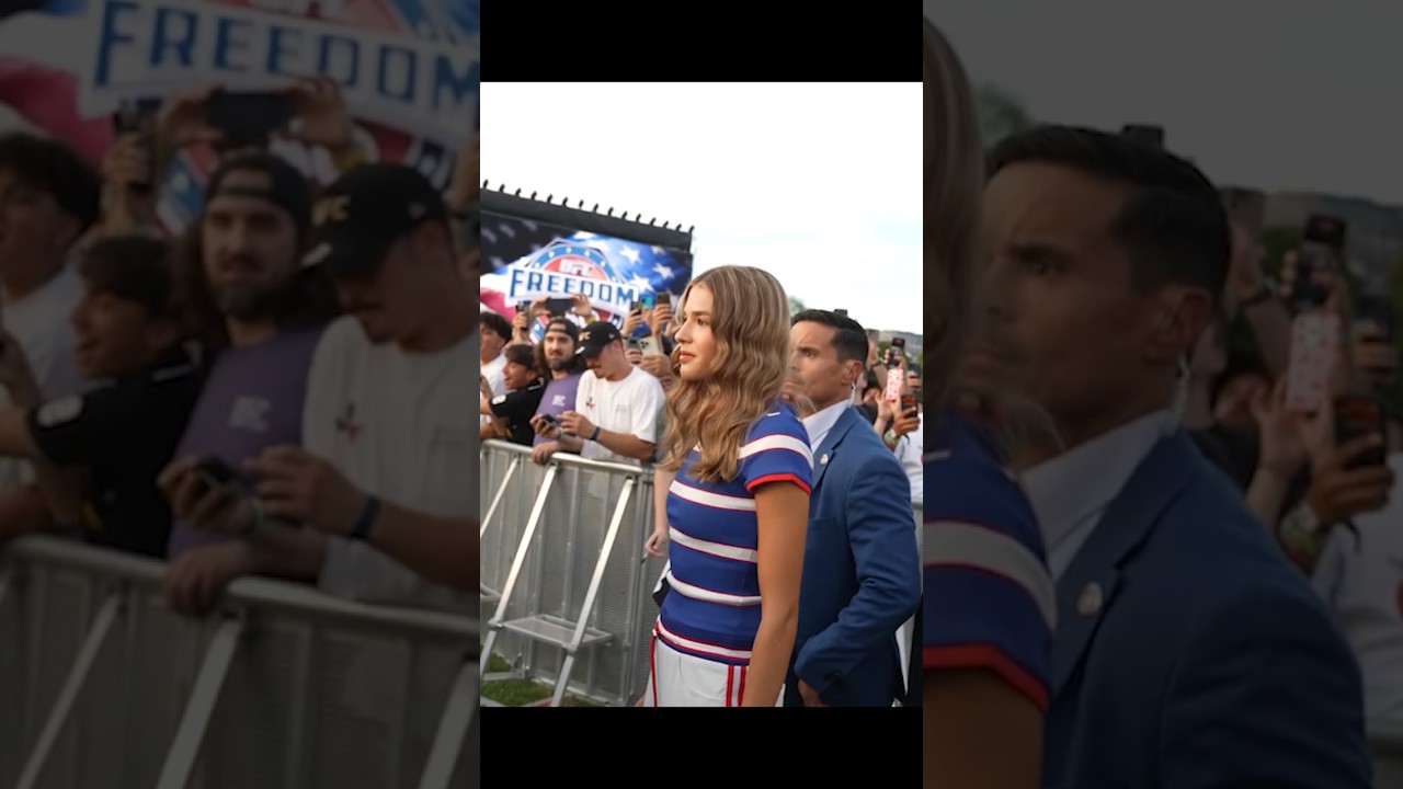 Kai Trump's epic walkout at UFC Freedom 250 🔥✨