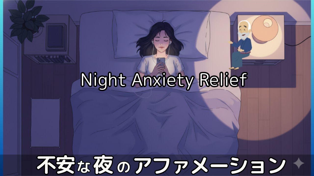 不安で眠れない夜に｜心が落ち着く“やさしいアファメーション”