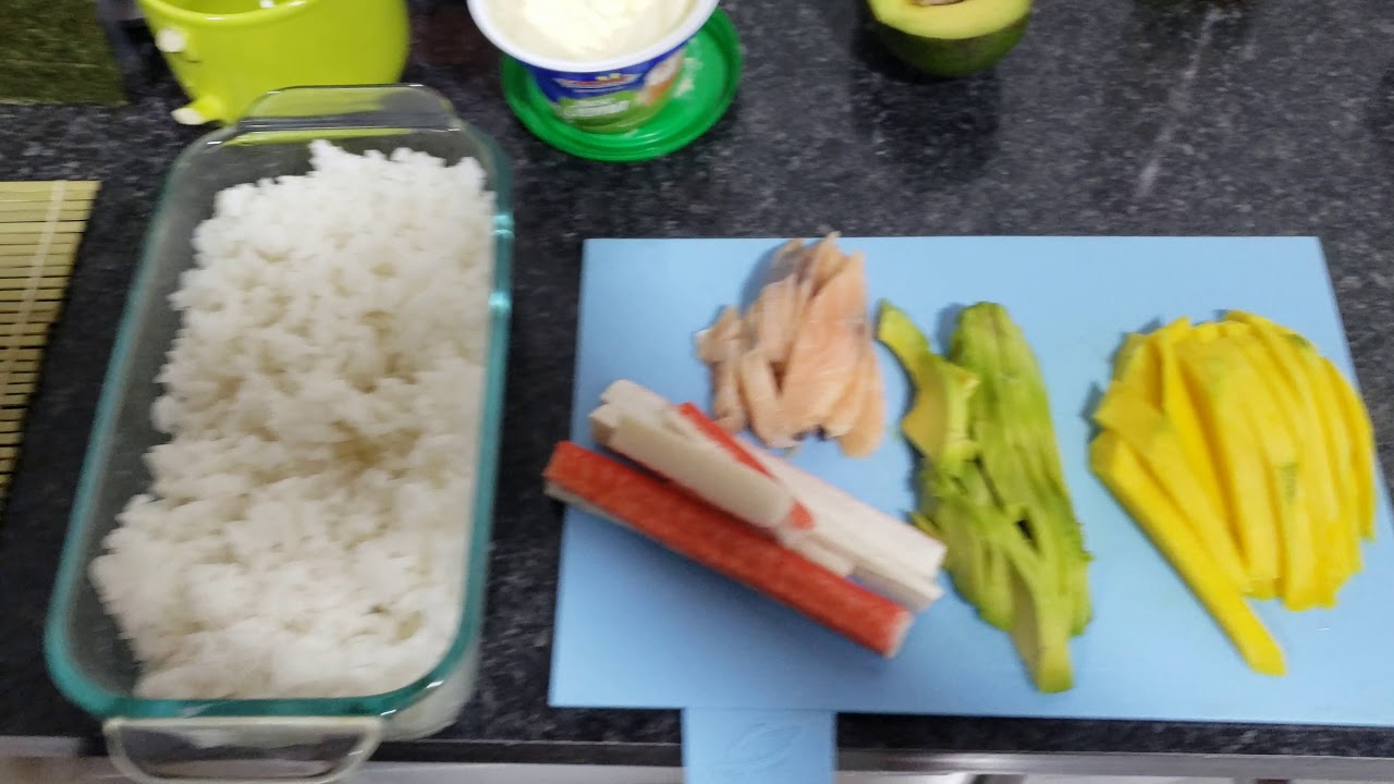 Sushi con arroz normal... Cocina con Manue