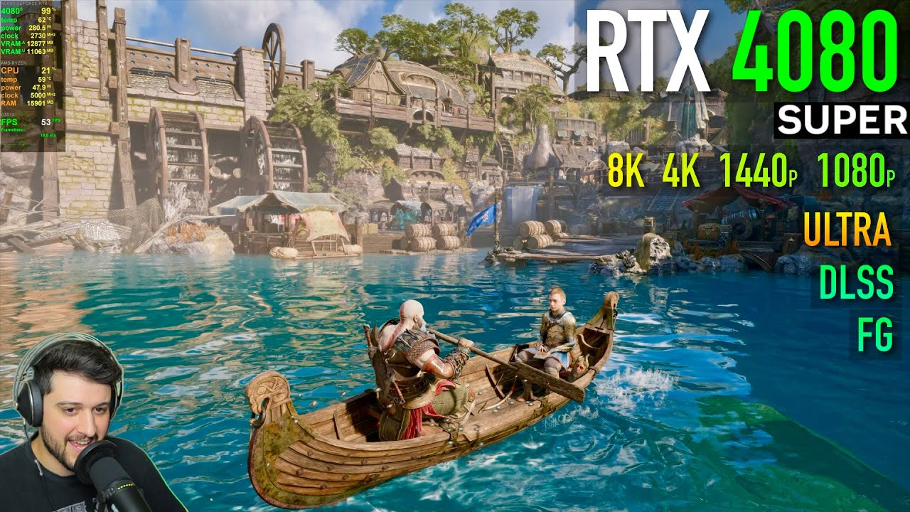RTX 4080 SUPER - God of War Ragnarök - Ultra / DLSS / FG / 4 resolutions!
