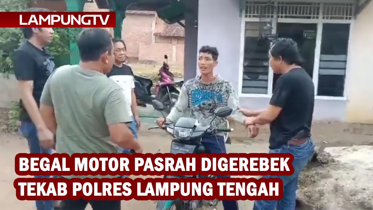 Begal Motor Pasrah Digerebek Tekab Polres Lampung Tengah