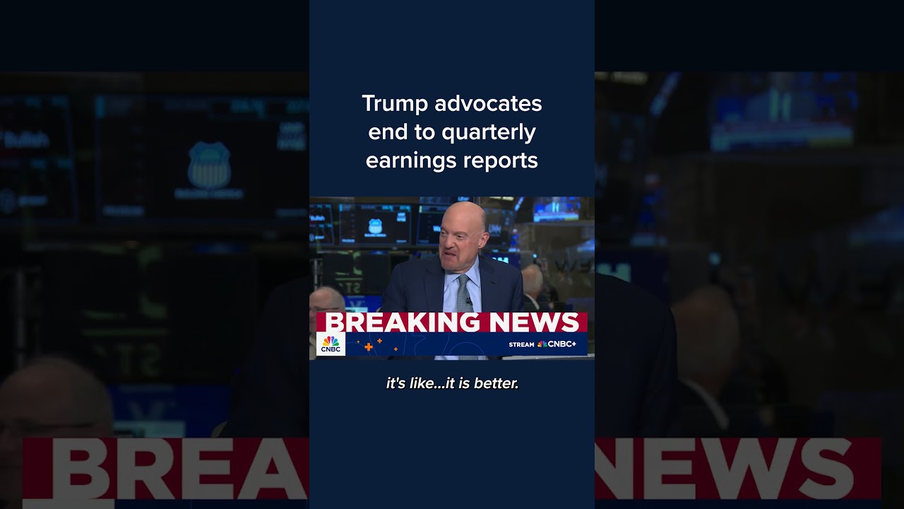 Trump advocates end to quarterly earnings reports
