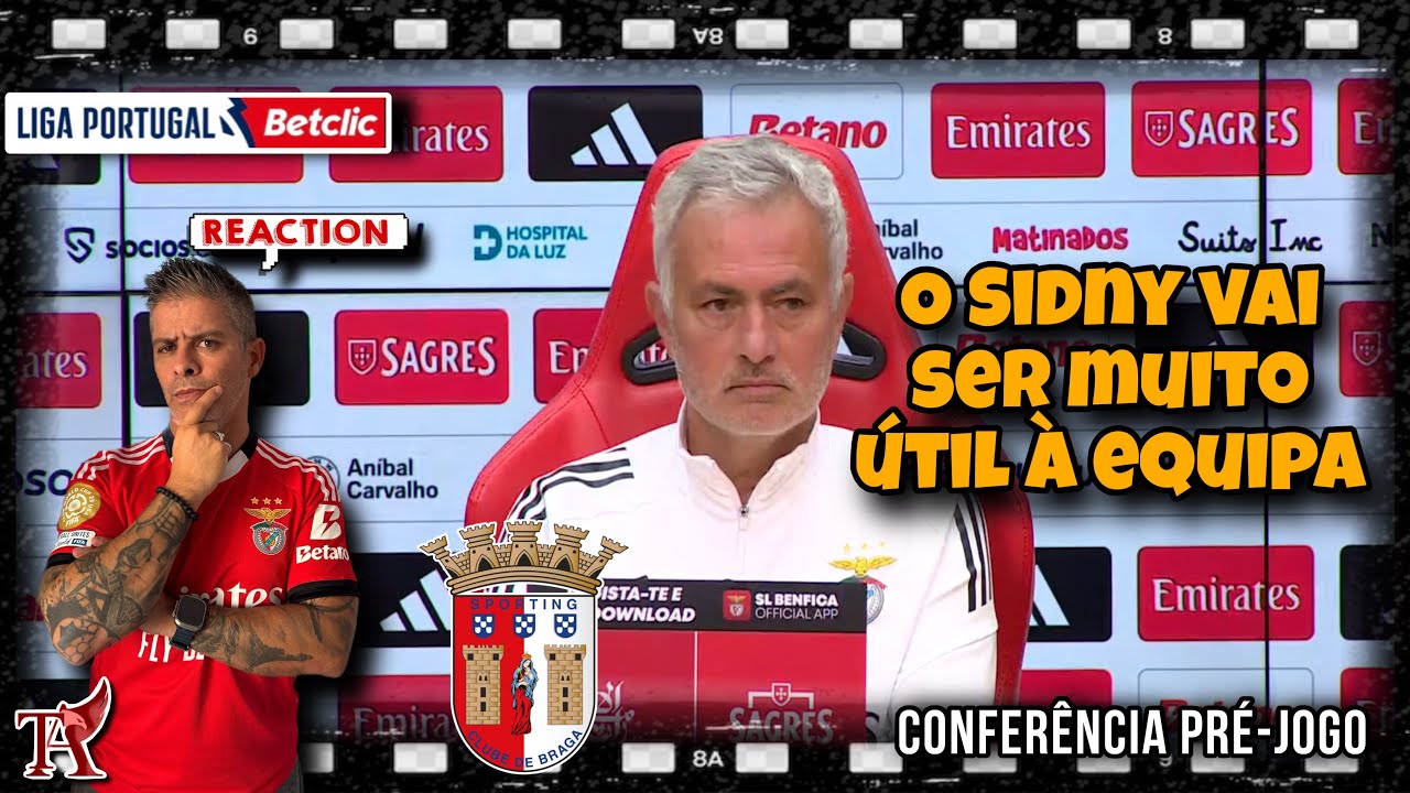 BRAGA: CONFERÊNCIA DE IMPRENSA PRÉ -JOGO NA LIGA: MOURINHO ANALISA REFORÇO E FALA EM FINAL AMANHÃ!!