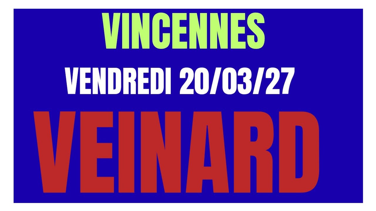 PRONOSTIC QUINTÉ ANALYSE PAR LE VEINARD AVEC COURSES PAR COURSES DU VENDREDI SOIR 20 MARS 2026 