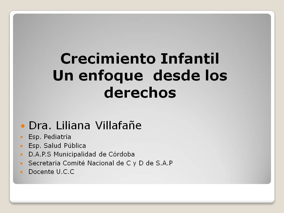 Dra. Villafañe - Crecimiento infantil, un enfoque desde el derecho