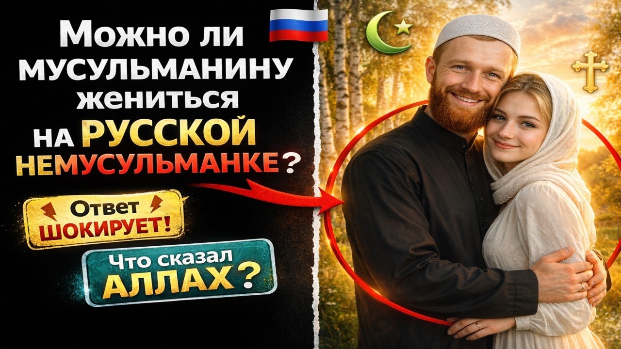 Можно ли МУСУЛЬМАНИНУ жениться НА РУССКОЙ НЕМУСУЛЬМАНКЕ Что сказал АЛЛАХ В КОРАНЕ Ответ шокирует!