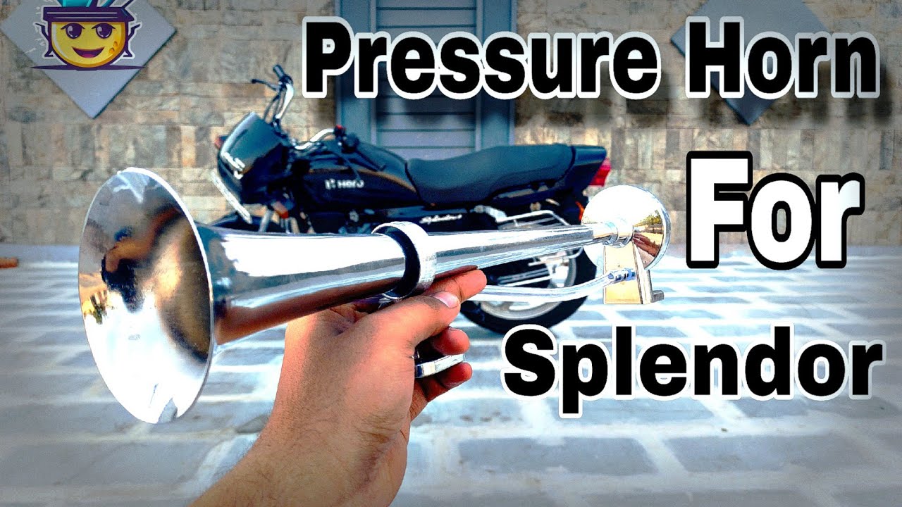 Air Pressure Horn Installation In Splendor !! Train Horn !! splendor modified !!