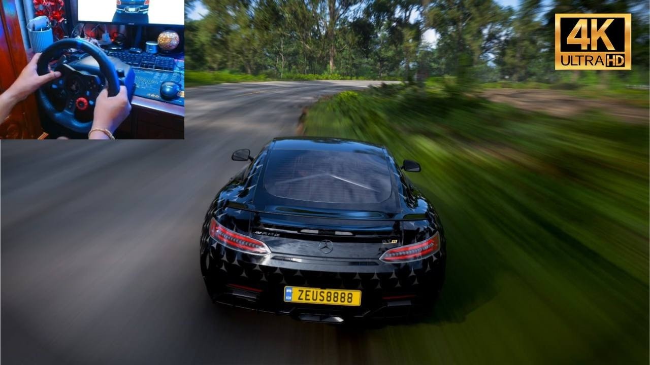 Mercedes GT-S AMG | Forza Horizon 5 Logitech G29 Steering Wheel Gameplay 4K ULTRA HD